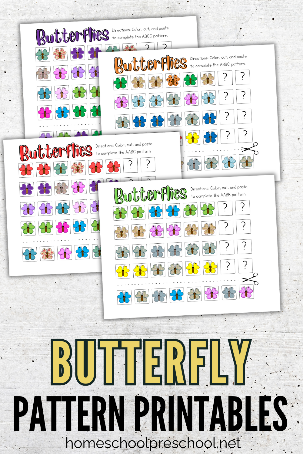 preschool-butterfly-activities Butterfly Pattern Printable