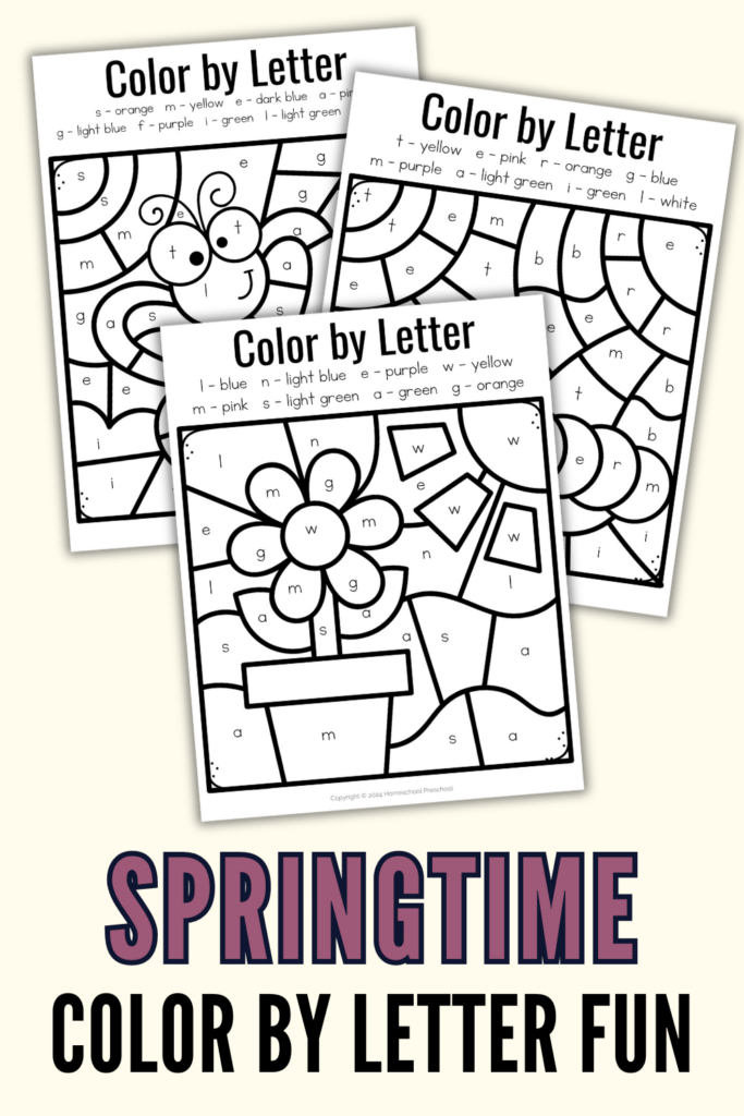 spring-preschool-activities-683x1024 Spring Color by Letter