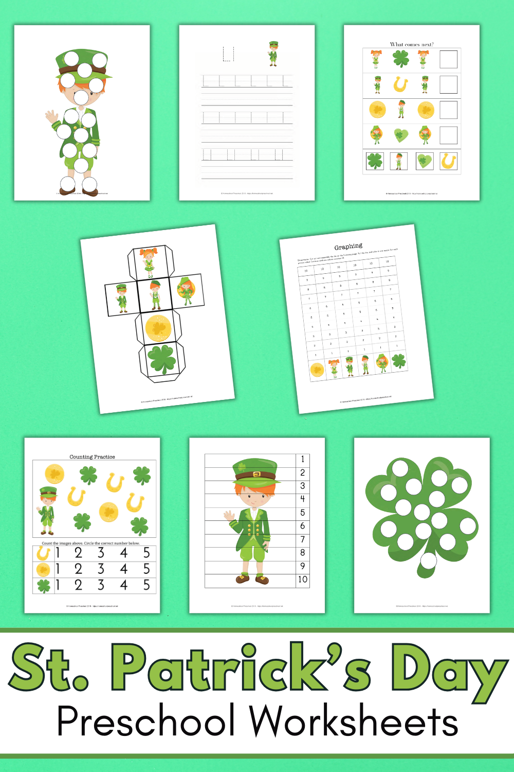 st-patricks-day-kindergarten-worksheets St Patricks Day Preschool Printable