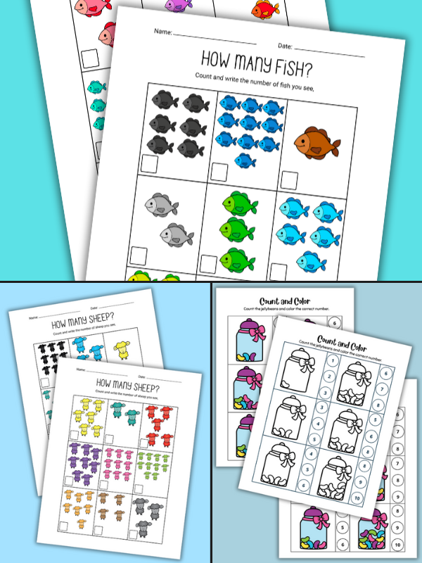 Preschool Counting Worksheets