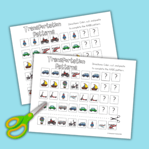 Fun Learning with Transportation Pattern Worksheets