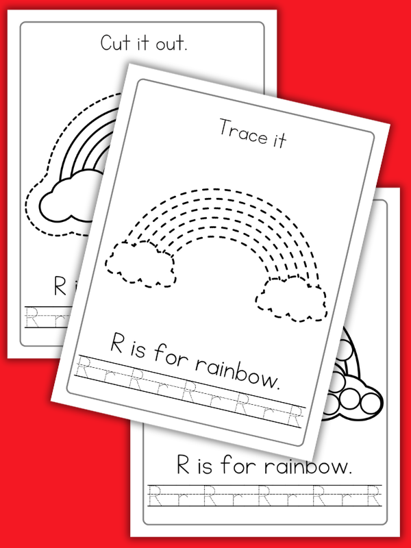 R is for Rainbow Worksheets