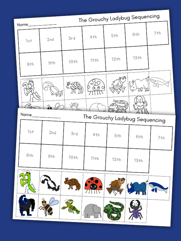 The Grouchy Ladybug Sequencing