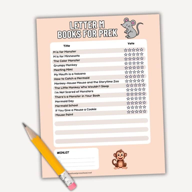 Fun Letter M Books for Preschool