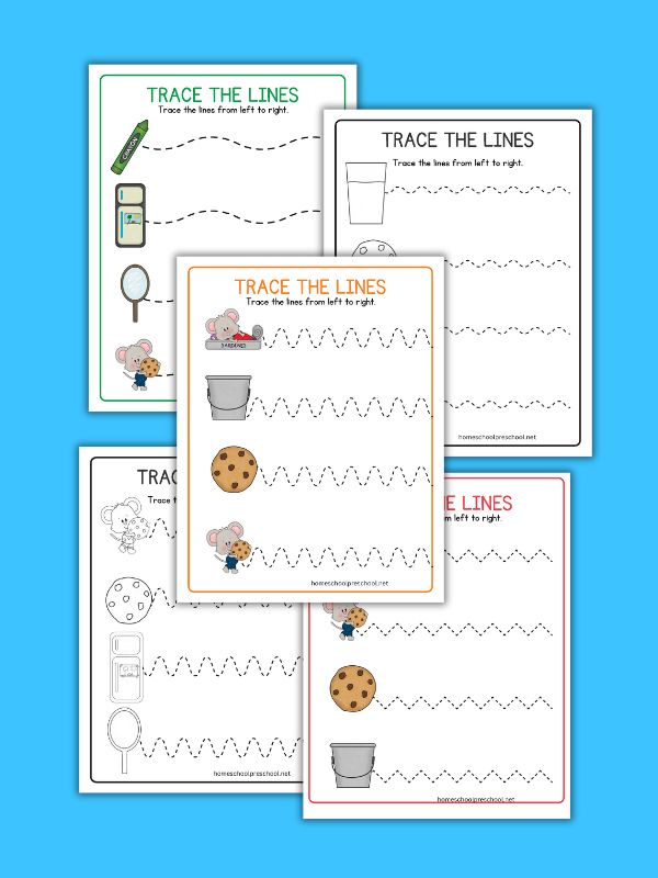 If You Give a Mouse a Cookie Line Tracing Worksheets