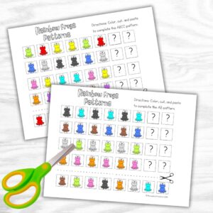 Frog Pattern Worksheets Engaging Frog Pattern Worksheets for Early Math Skills