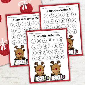 Boost Early Literacy with Reindeer Letter Recognition Worksheets
