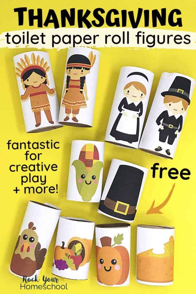 Fun &amp; Easy Toilet Paper Roll Pilgrims for Kids