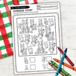 Free Reindeer Worksheets - Fun Preschool Christmas Printables
