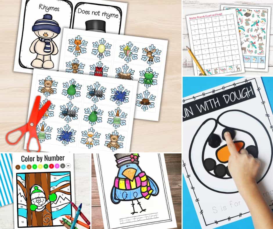 Free Winter Printables for Preschoolers: Free Activities for Kids