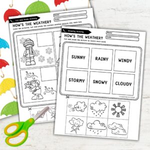 Fun & Engaging Weather Preschool Worksheets for Kids