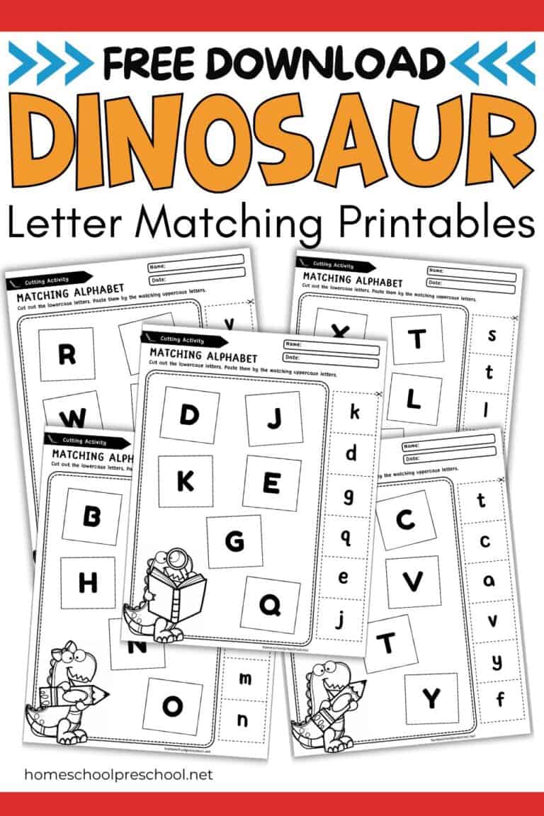 Matching Alphabet Worksheets for Kindergarten – Free Printables