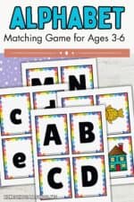 Printable Alphabet Matching Game for Letter Practice