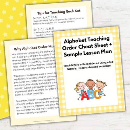 What Order to Teach the Alphabet to Preschoolers