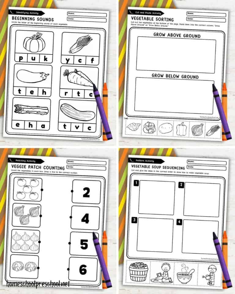 Growing Vegetable Soup Activities
