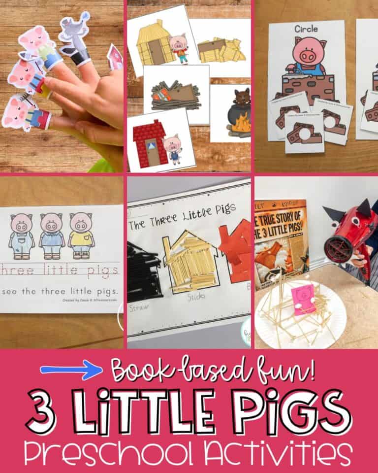 Fun Three Little Pigs Preschool Activities and Printables
