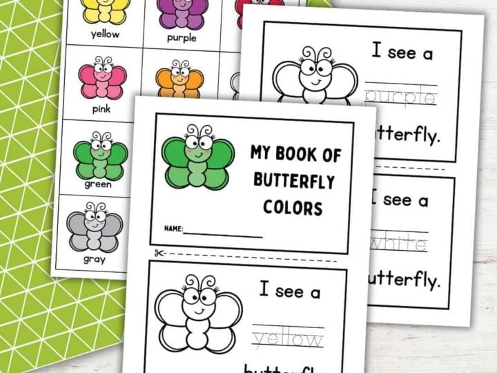 Image for Butterfly Colors Printable Book