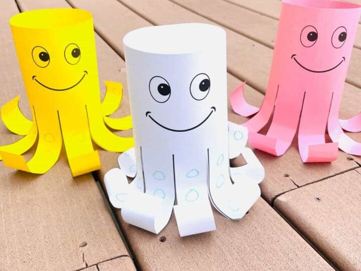 Image for Paper Octopus Craft for Preschoolers