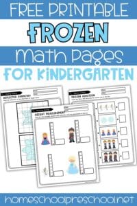 Frozen Math Sheet Frozen Math Worksheets for Kindergarten