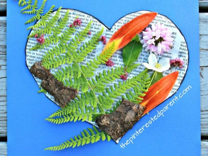 Image for Nature Heart Collage Craft