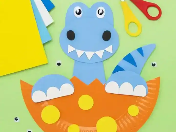 Image for Hatching Dinosaur Paper Plate Craft