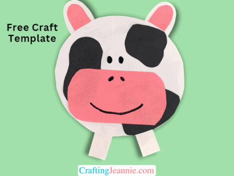 Image for Cow Craft (Free Template)