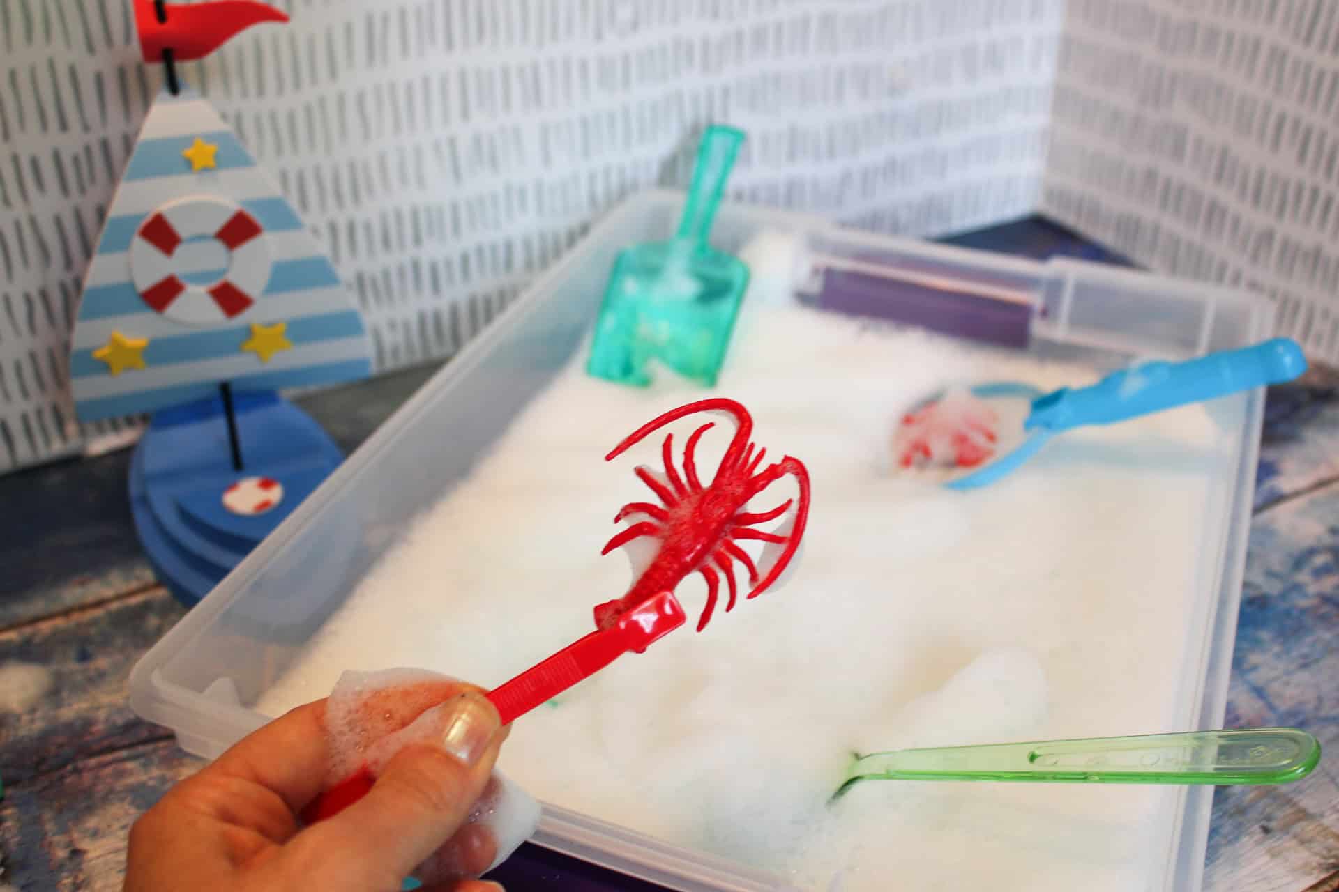 Image for Ocean Soap Foam Sensory Bin
