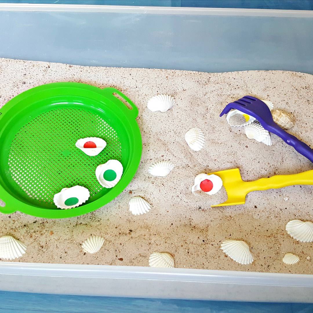 Image for Seashell Scoop and Sift Sensory Bin