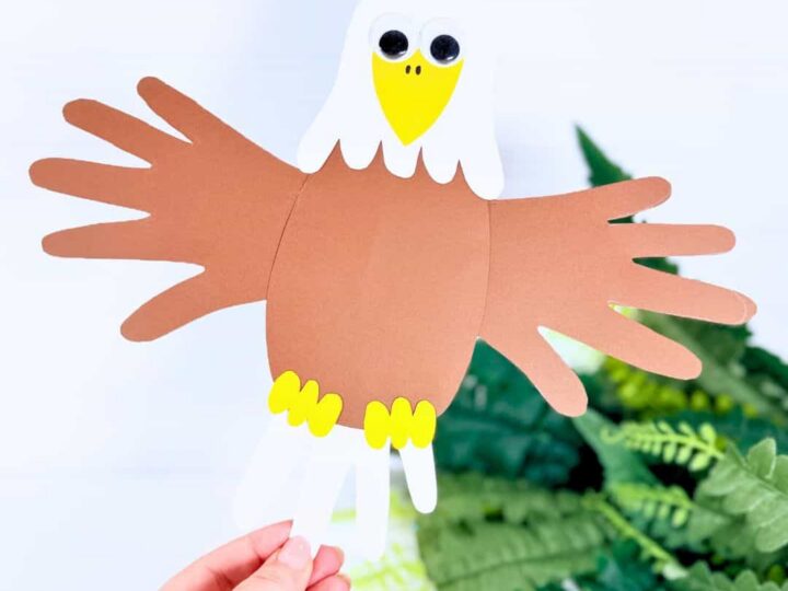 Handprint Bald Eagle Craft