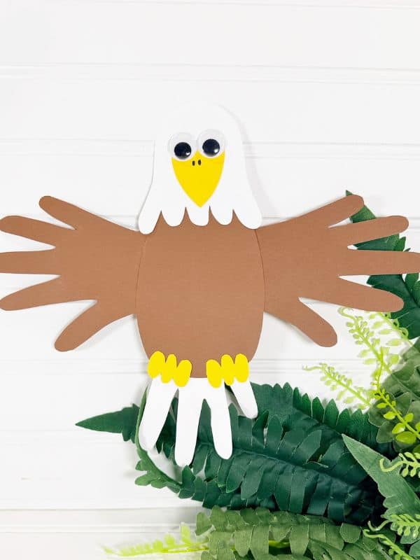 Handprint Bald Eagle Craft