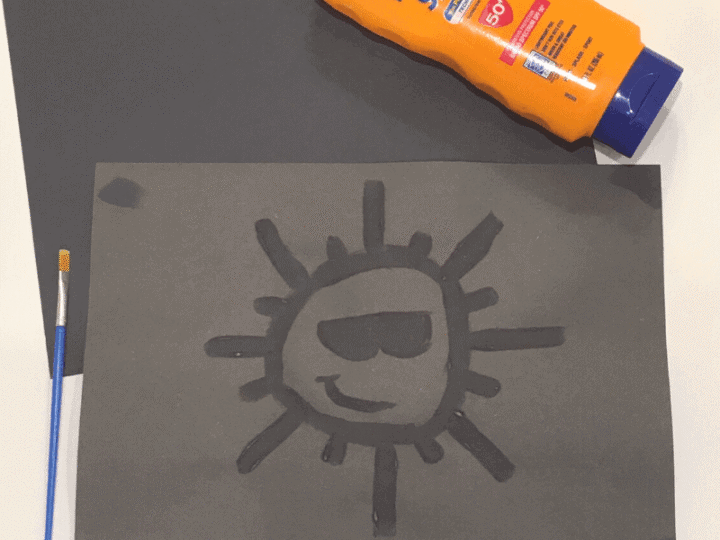 Image for Sunscreen Painting Summer STEAM Activity