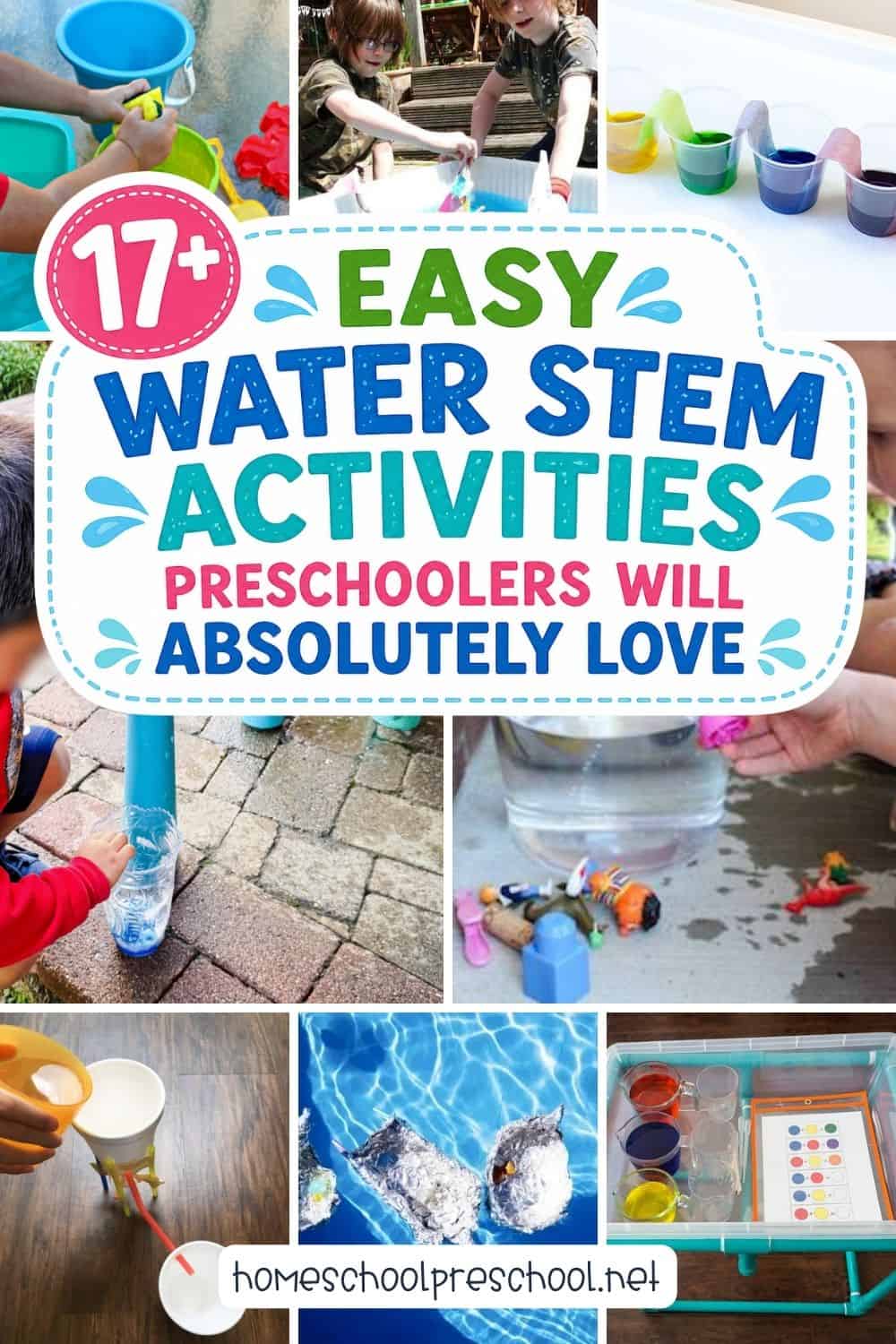 17+ STEM Water Activities for Preschoolers