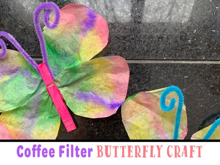 Image for Easy Coffee Filter Butterfly Craft for Kids