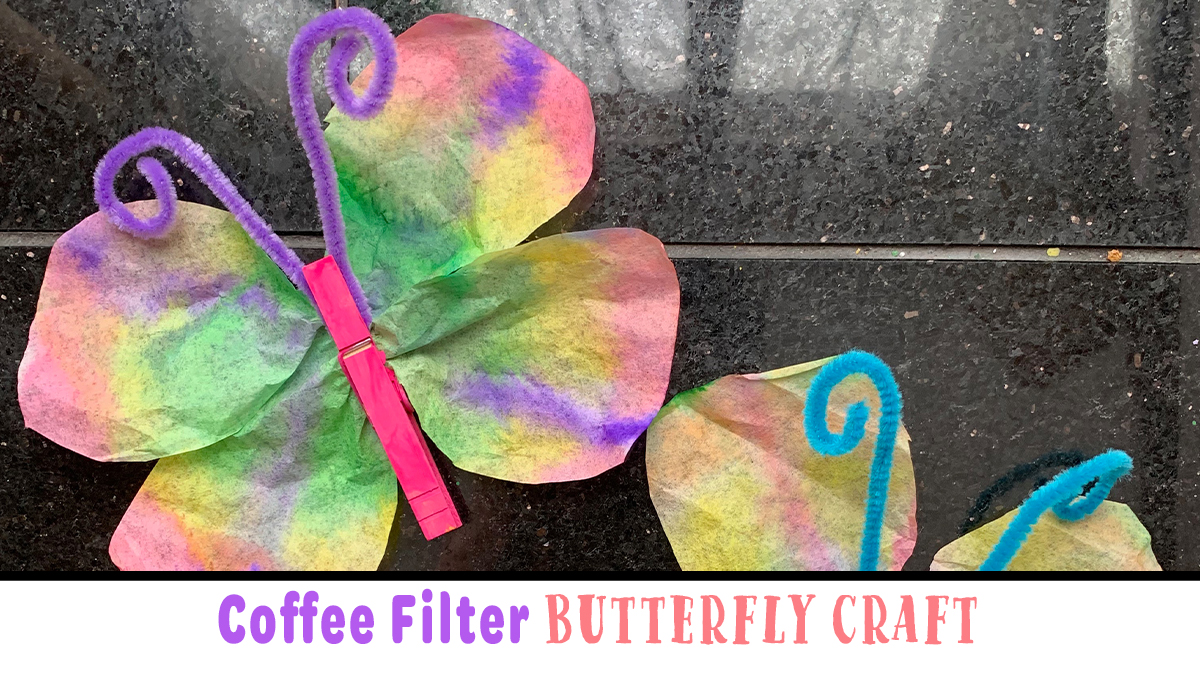 Image for Easy Coffee Filter Butterfly Craft for Kids