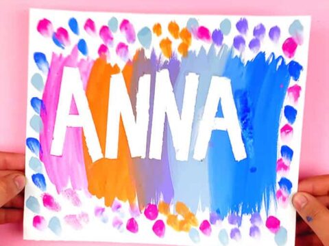 Image for Tape Resist Name Art