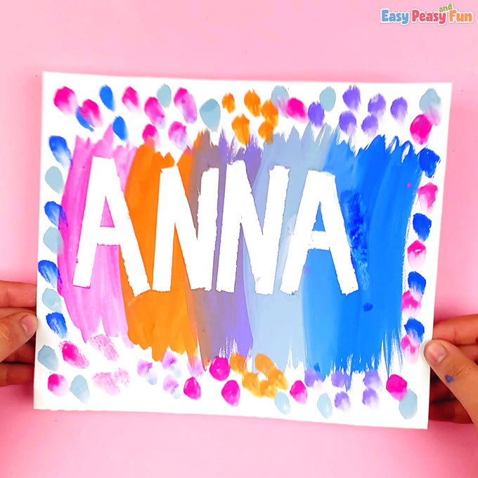 Image for Tape Resist Name Art