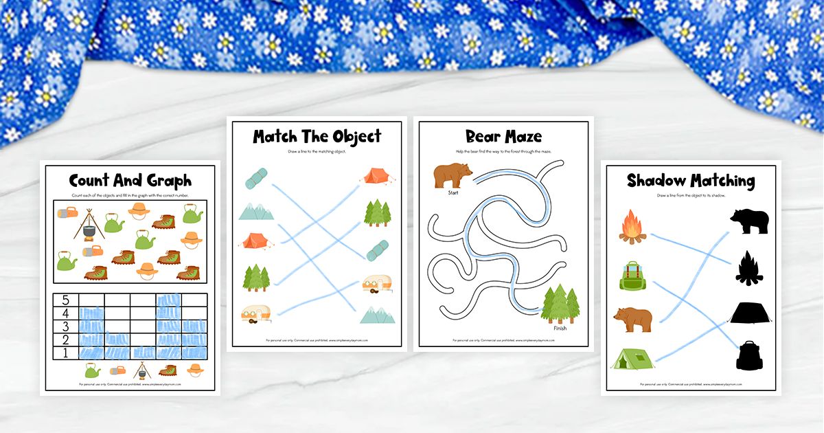 Image for Camping Activity Pages