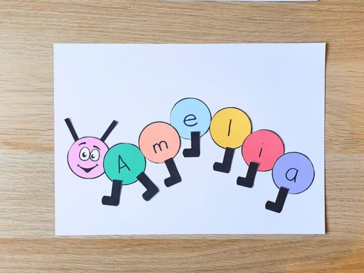 Image for Free Caterpillar Name Craft Template for Kids