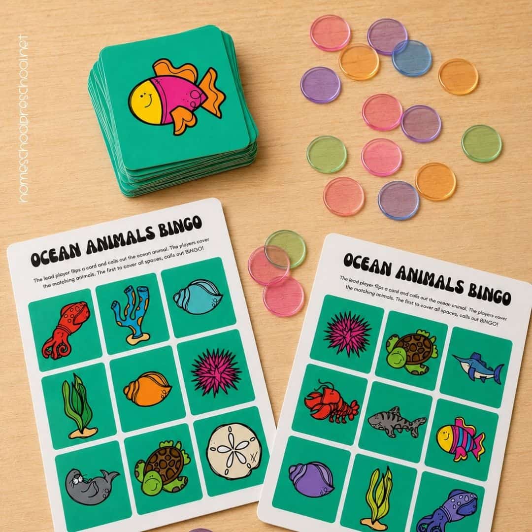 Ocean Animal Bingo