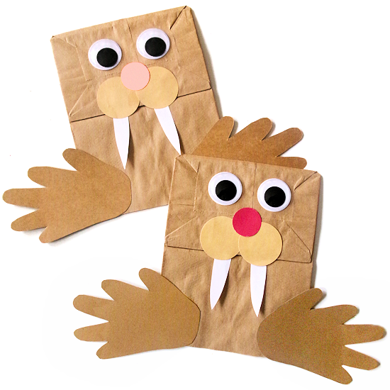 Image for Paper Bag Walrus Puppet