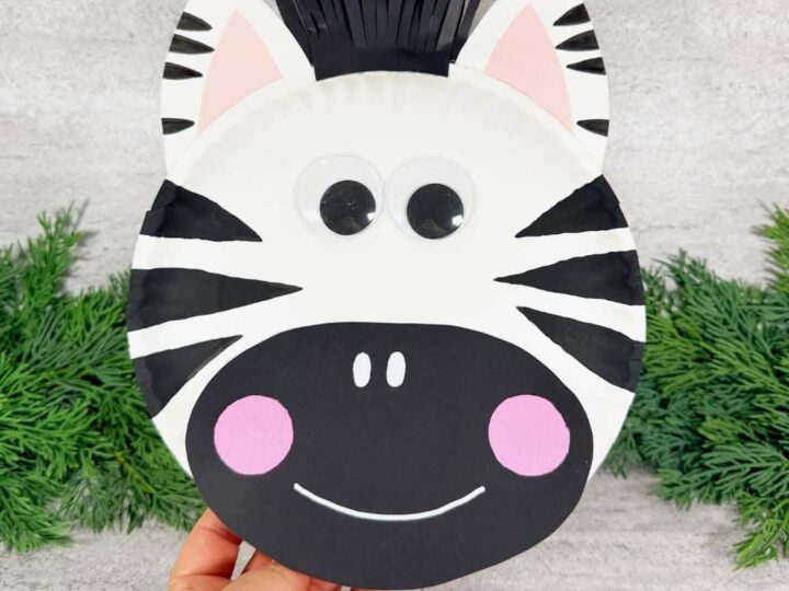 Paper Plate Zebra Craft