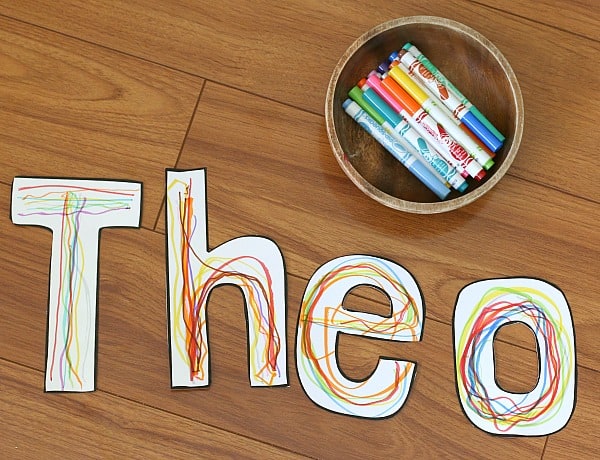 Image for Beginner Name Writing Practice for Preschoolers