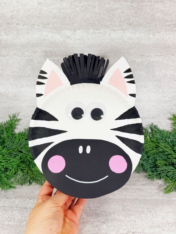 Paper Plate Zebra Craft for Preschoolers