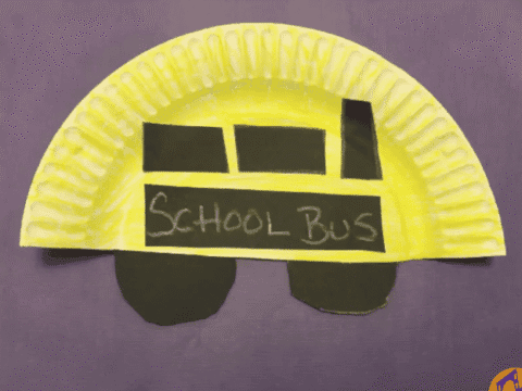 Image for Paper Plate School Bus Craft for Back to School