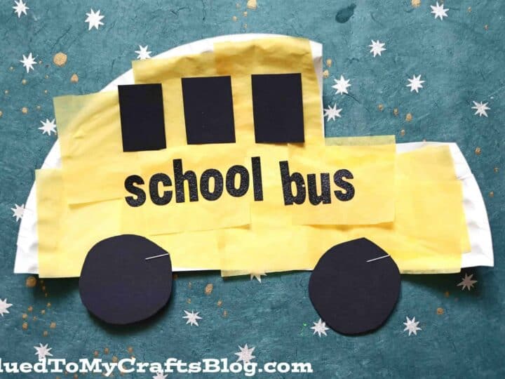 Image for Tissue Paper School Bus Craft for Preschoolers